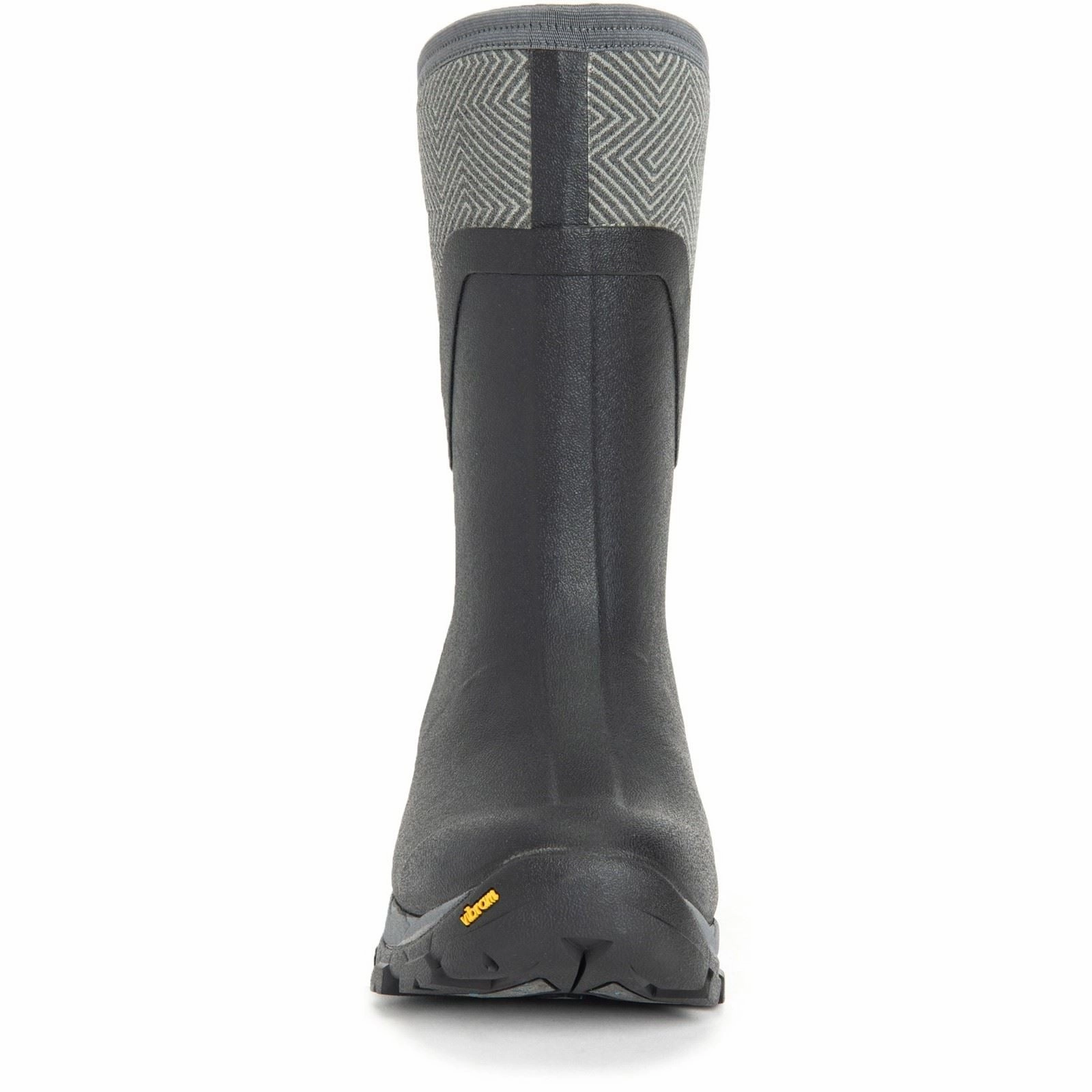 Easy Grip Muck Boots Arctic Ice Mid AGAT Rubber Black/Grey Geometric Wellington Boots