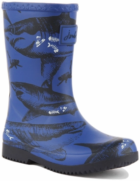 Joules Junior Roll Up In Blue For Kids Active Wear Boots Classic Wear