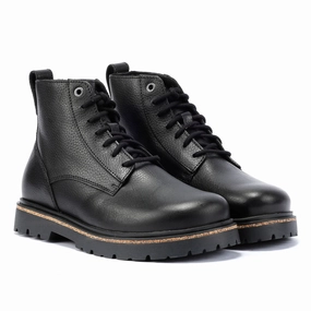 Birkenstock Highwood Lace Mid Leather Women's Black Boots Active Adventures Snow Season