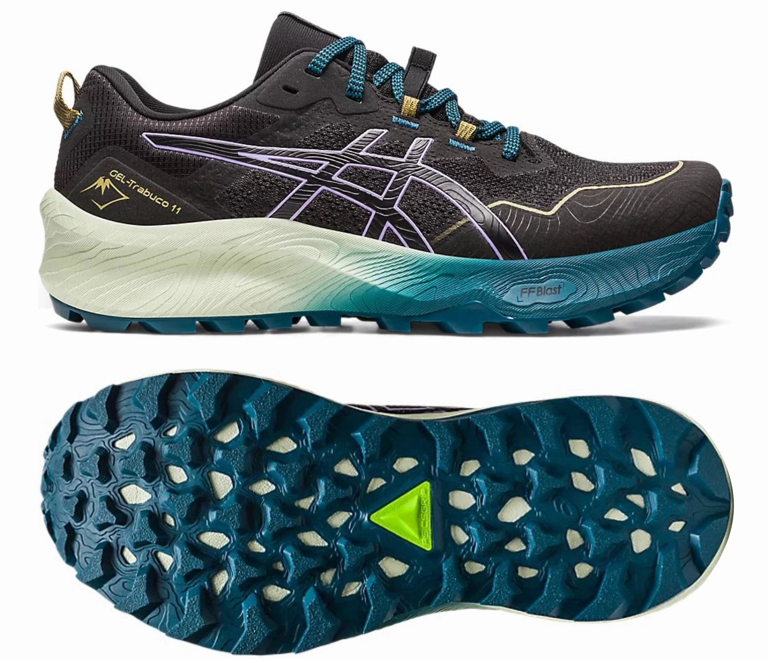 Speed-Friendly Asics Gel Trabuco 11 Womens (Black/Digital Violet)