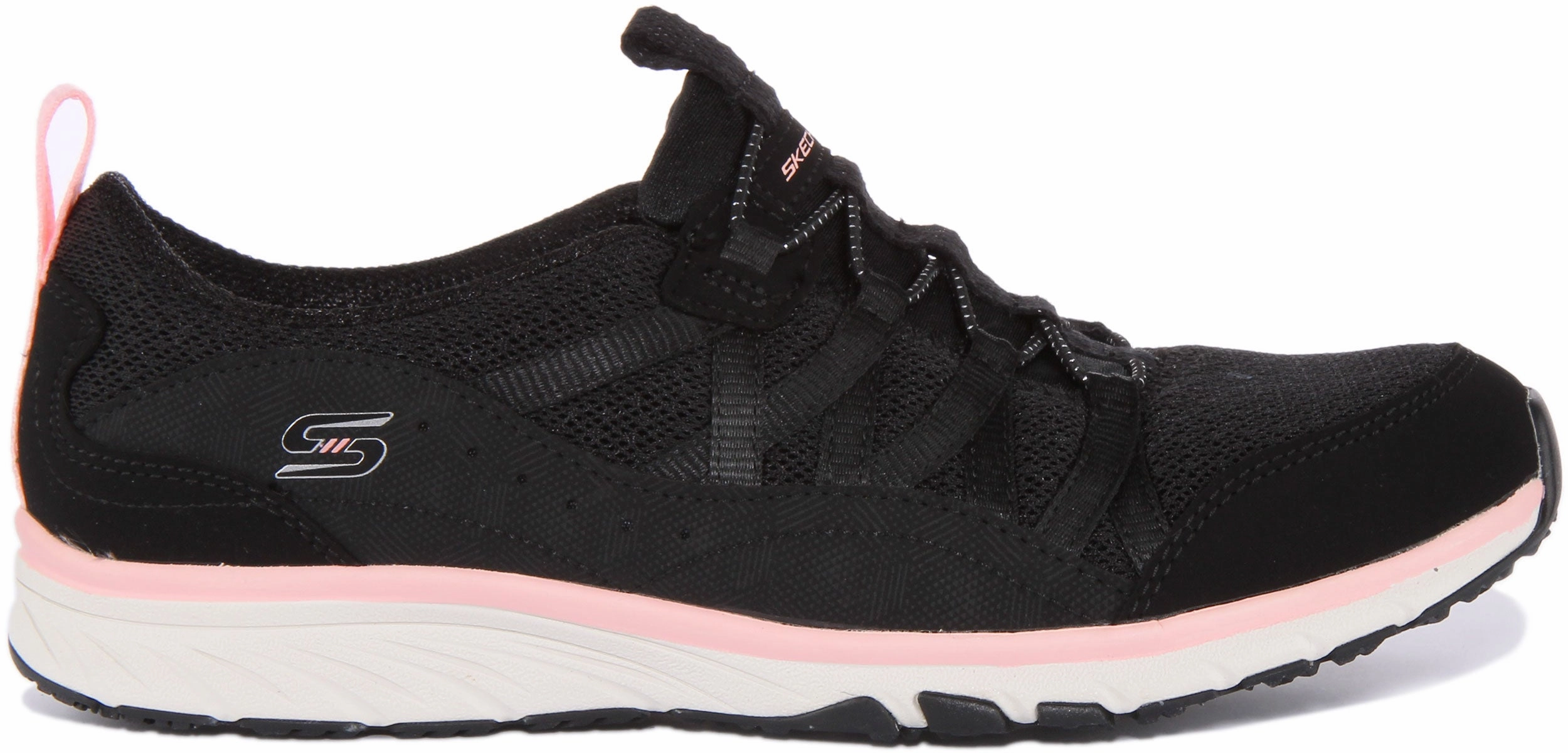 Easy on off Skechers Gratis Sports In Black White For Women
