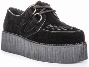 Harbor Step Cliff Hike Womens Creeper Double In Black Mono For Women