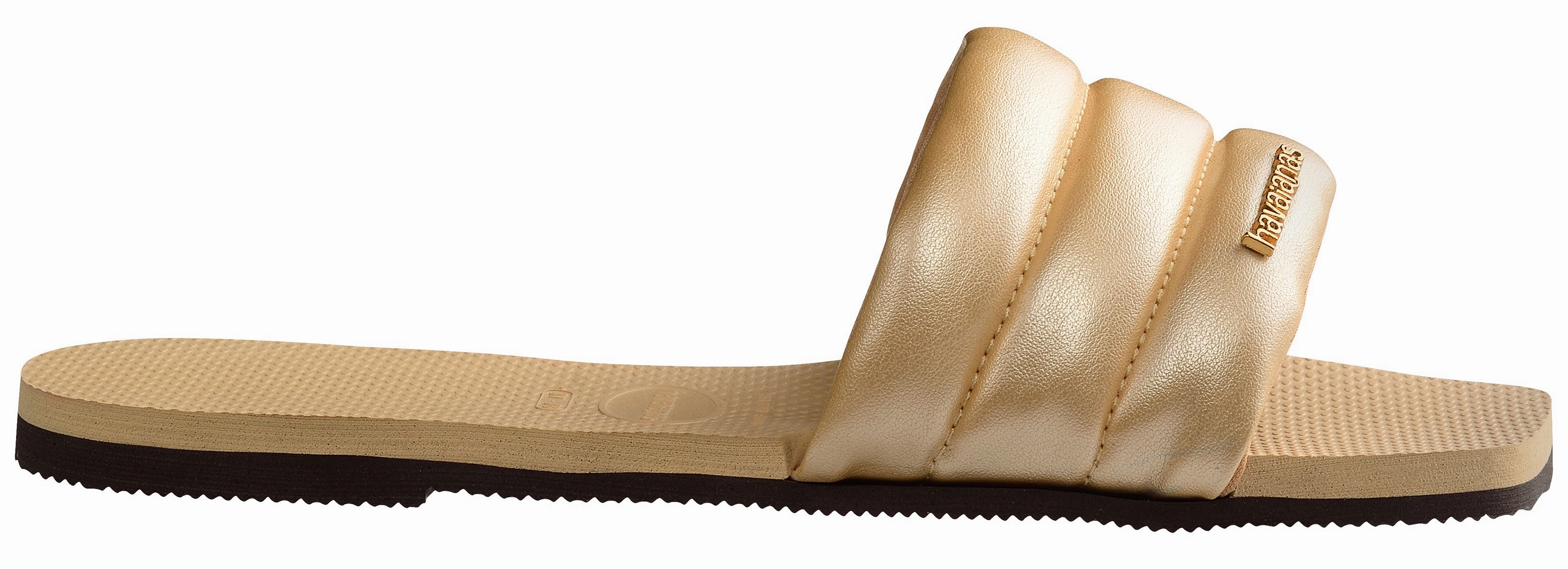 Easy Style Havaianas You Milan Metal In Gold Sandal For Women