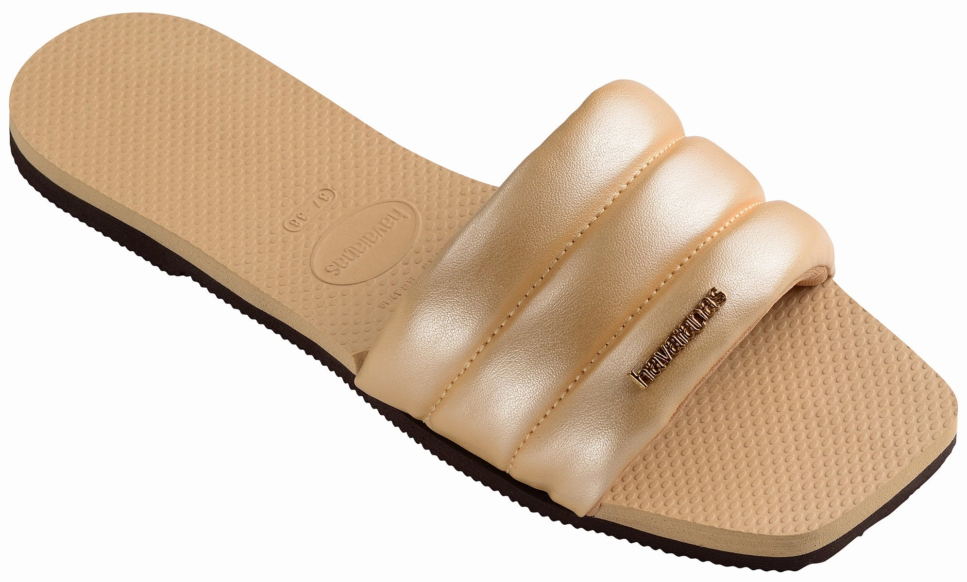 Easy Style Havaianas You Milan Metal In Gold Sandal For Women