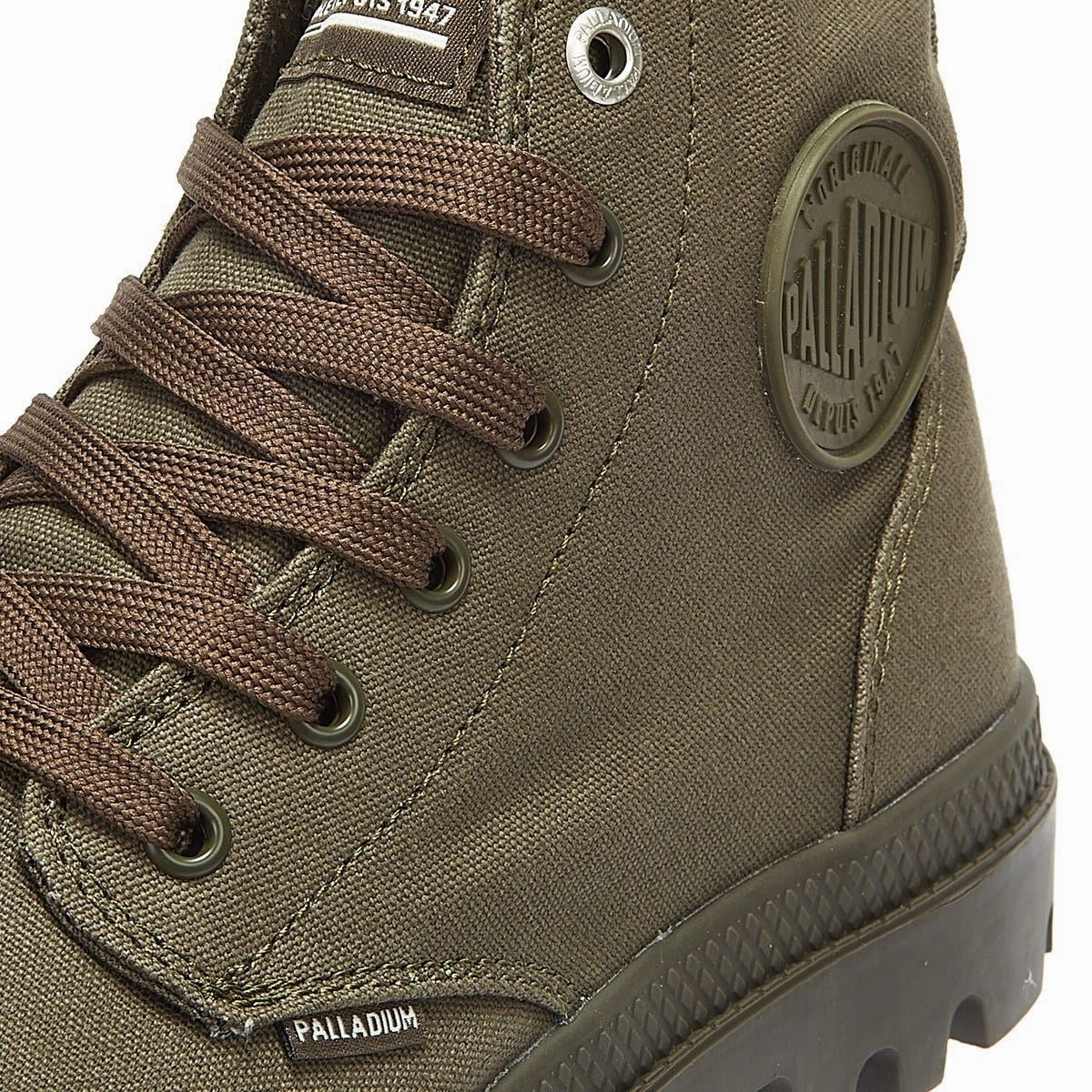 Easy To Clean Palladium Pampa Hi Mono Chrome Green Boots
