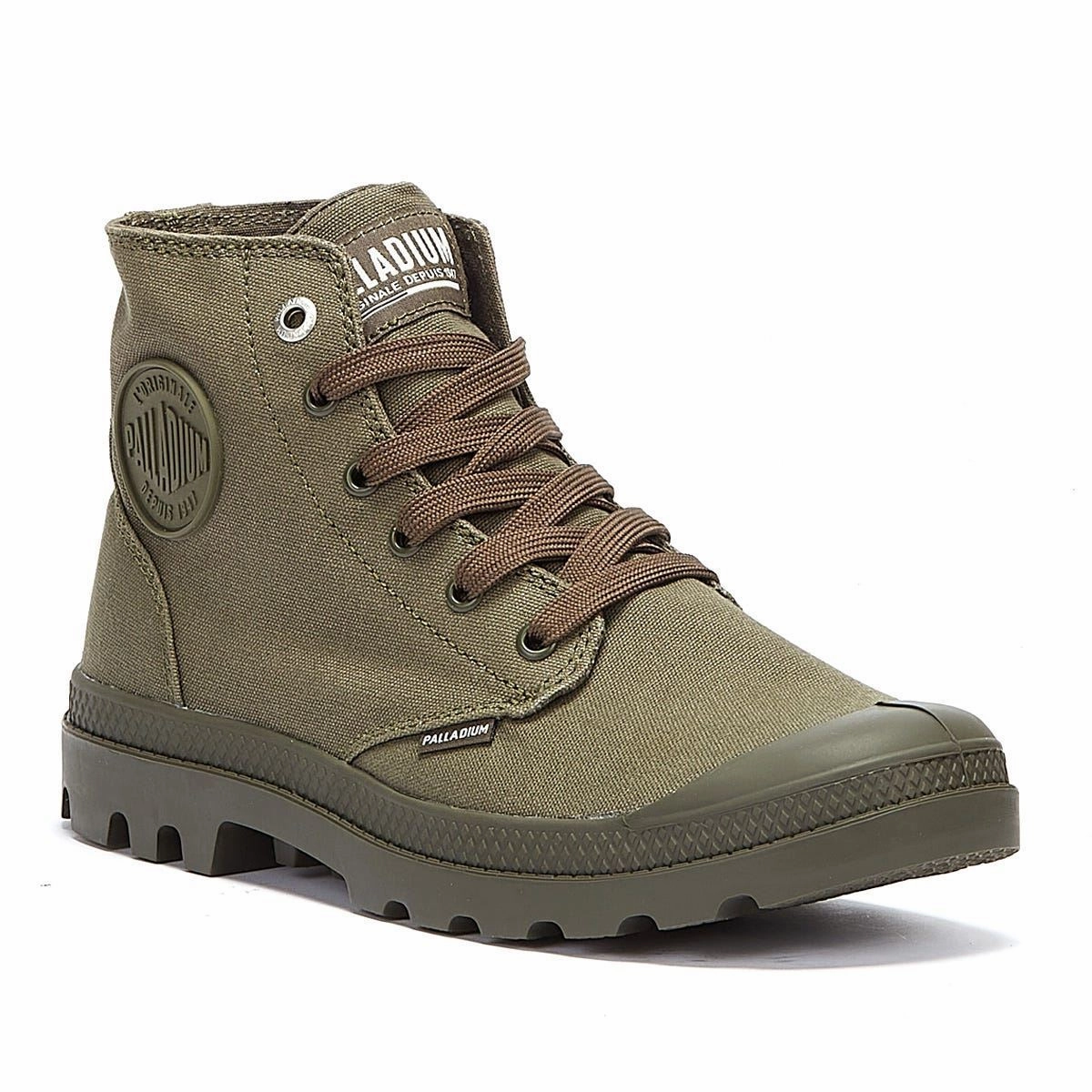 Easy To Clean Palladium Pampa Hi Mono Chrome Green Boots