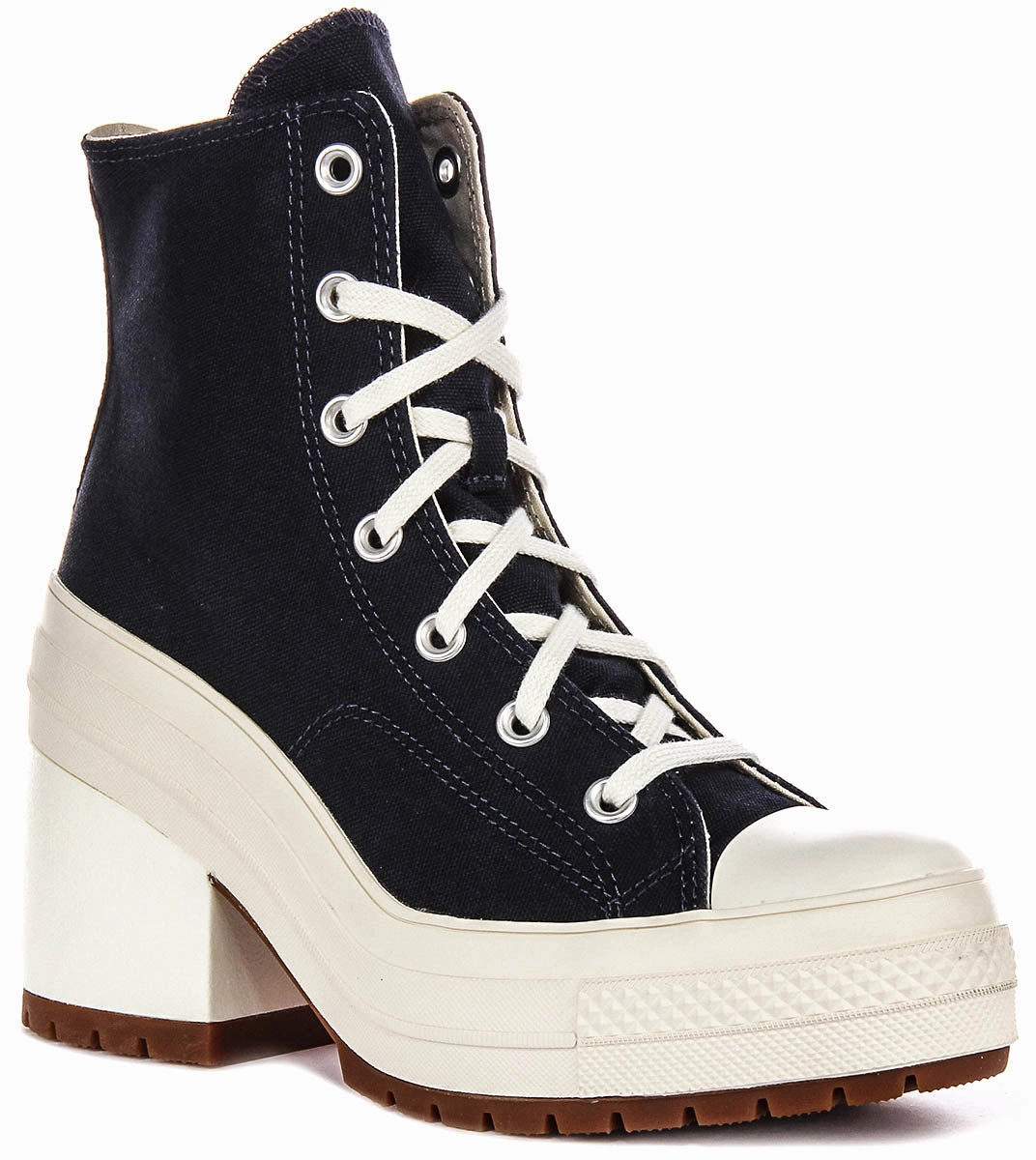 Converse A07565C De Luxe Heel In Navy White Resilient Outsole All Weather Gear