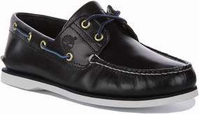 Timberland A5Qu8 2 Eyelet Boat Shoes In Navy For Men Urban Classic