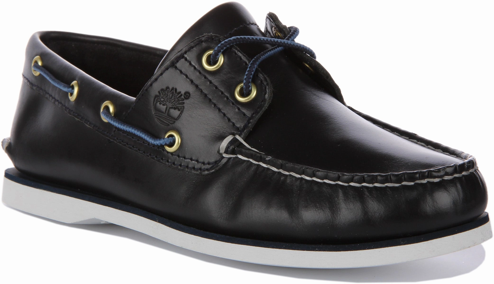 Timberland A5Qu8 2 Eyelet Boat Shoes In Navy For Men Urban Classic