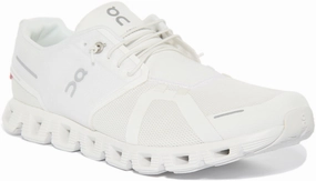 On Running Cloud 5 In White White For Men Versatile Smooth Jogging