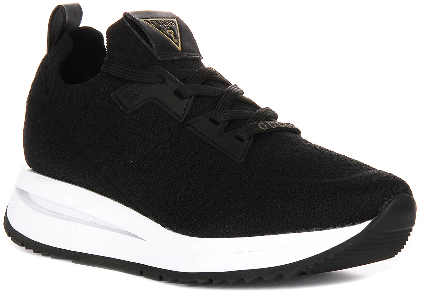 Guess Esti Mesh In Black for Women Outdoor Walk Walk Friendly