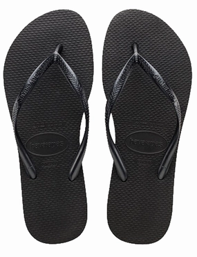 Havaianas Slim In Black All ages Beach Resort Outfit