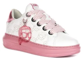 Reinforced Balanced Landing Karl Lagerfeld Kapri NFT Pendant In White Pink For Women