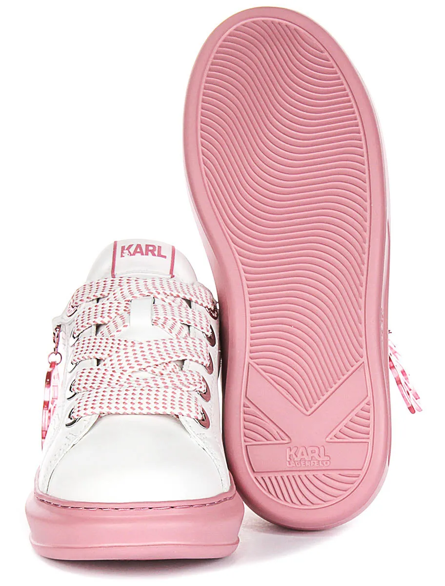 Edge Grip Karl Lagerfeld Kapri NFT Pendant In White Pink For Women