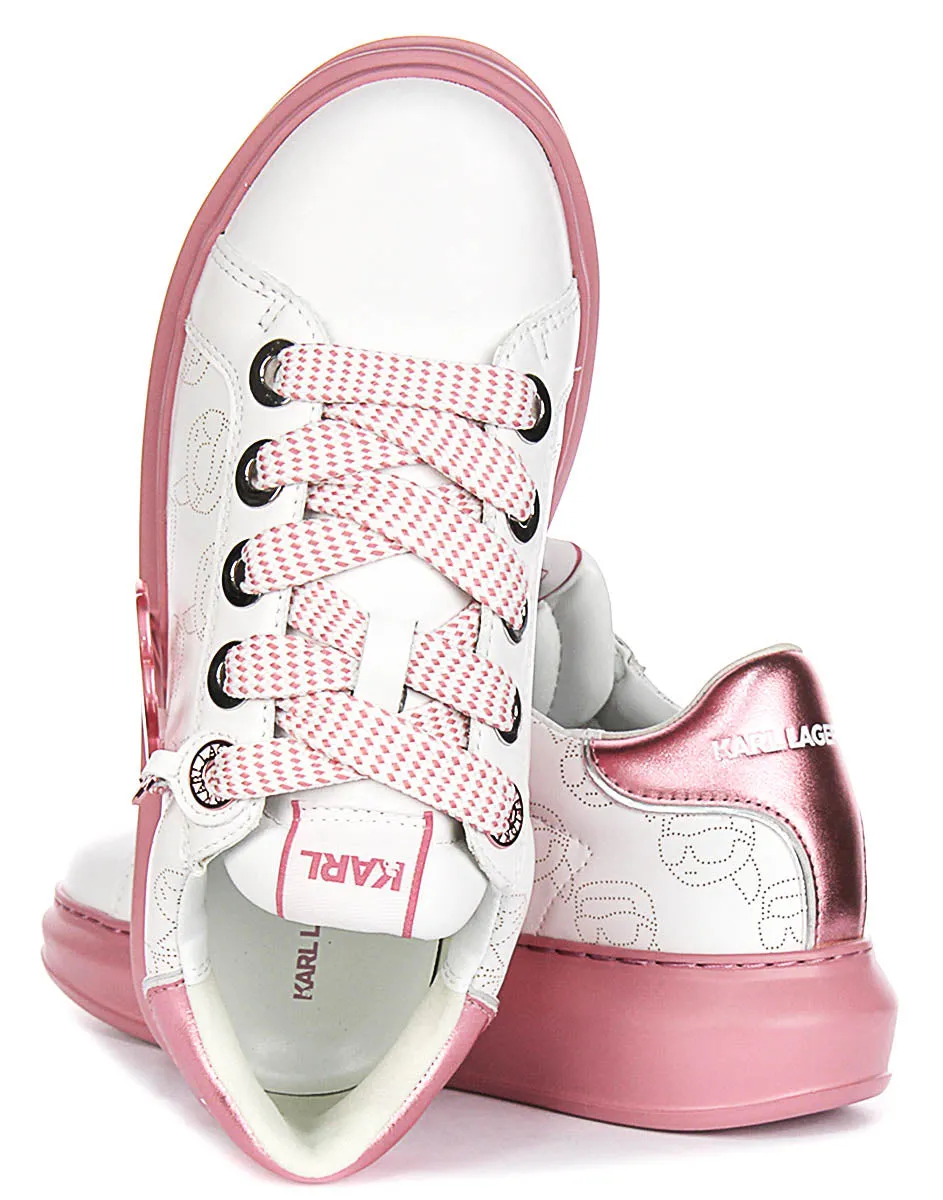 Edge Grip Karl Lagerfeld Kapri NFT Pendant In White Pink For Women