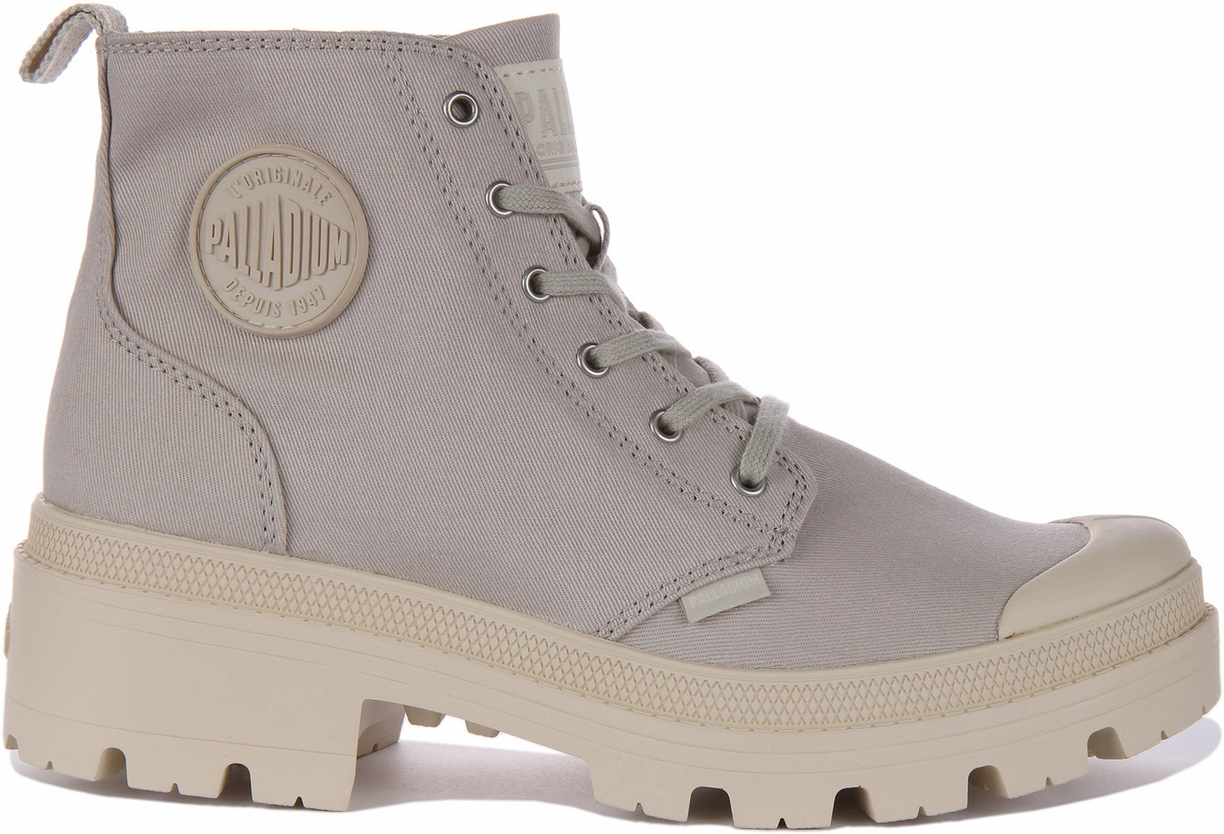 Edge Grip Palladium Pallabase Twill In Beige For Women