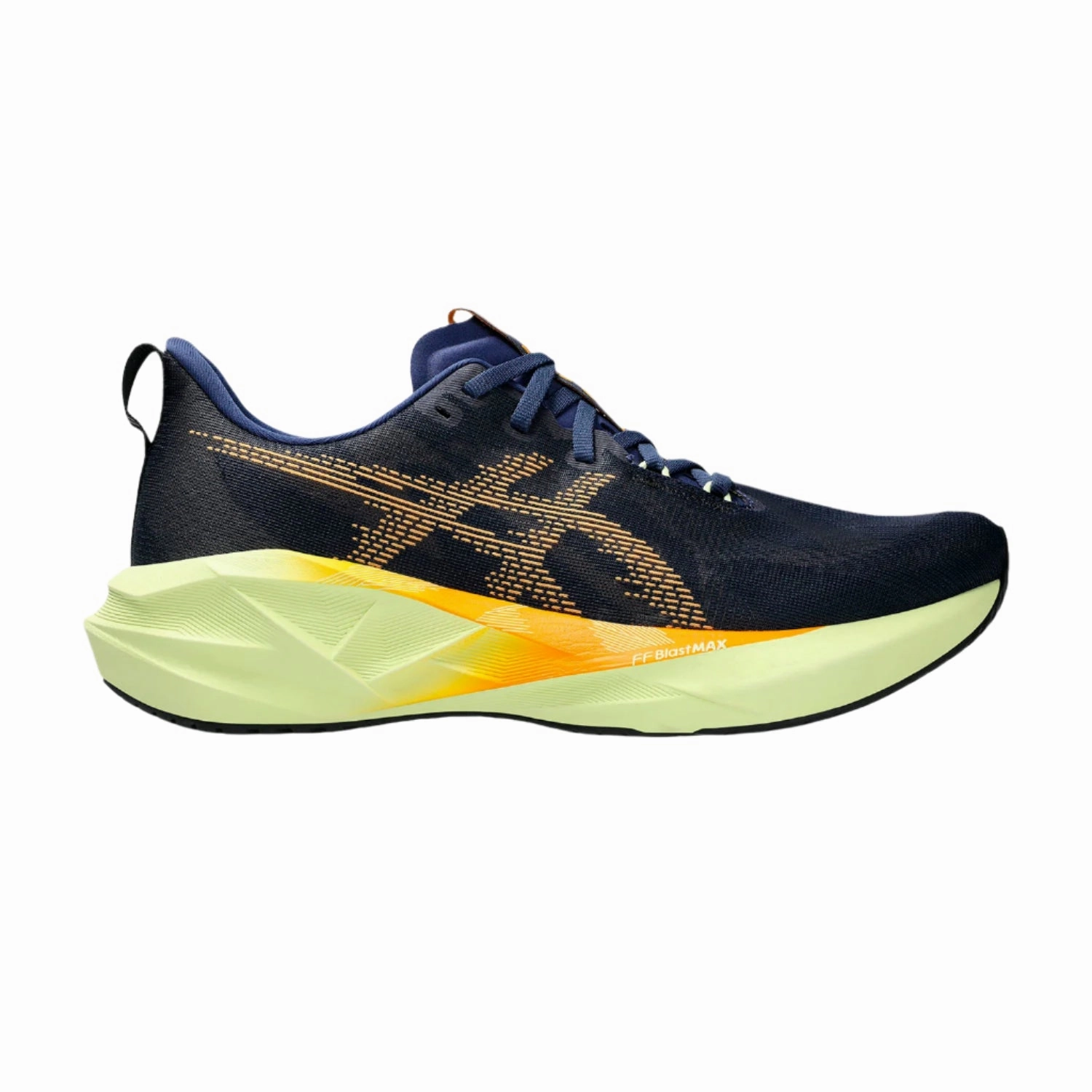 Durable touch Smart Fit ASICS - Novablast 5 - Indigo Blue/Amber - Men's [1011B974 402]