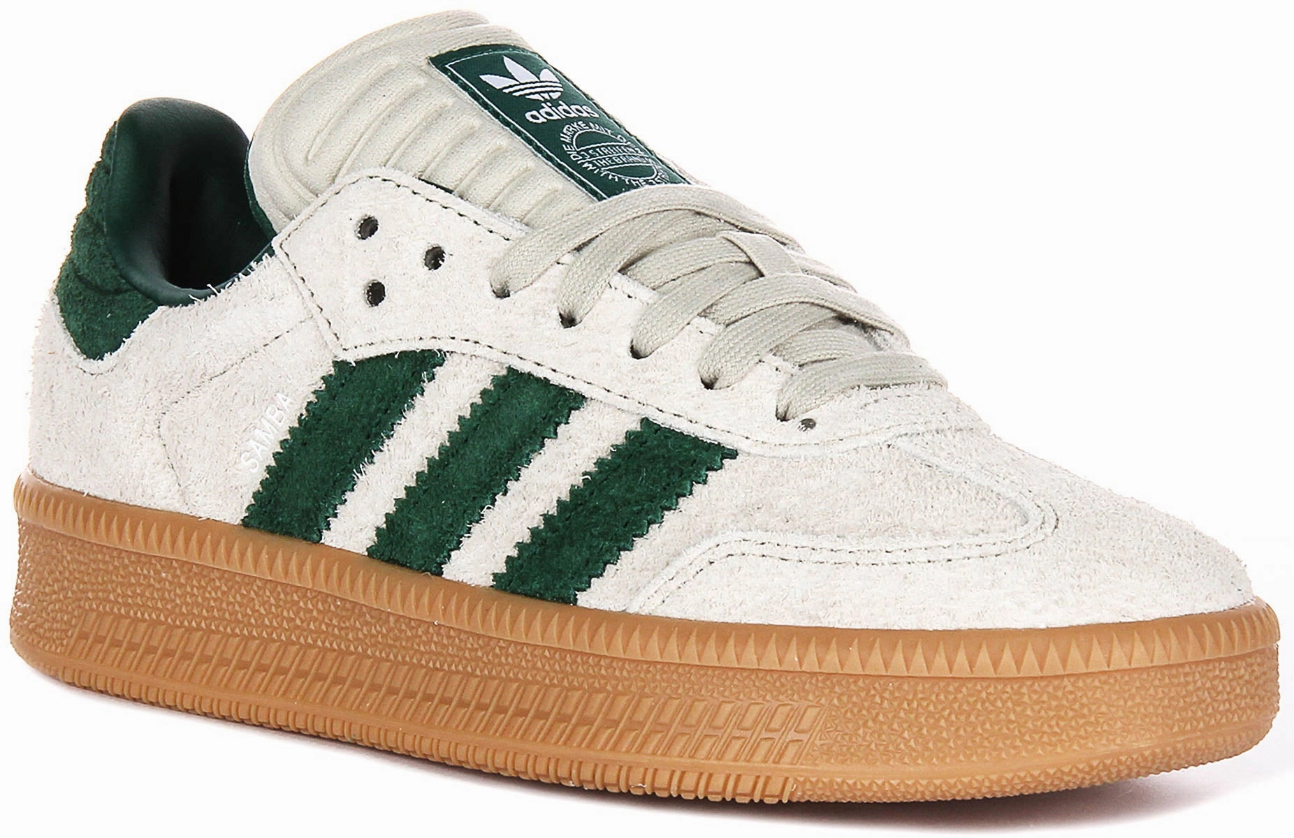 Adidas Samba XLG In Grey Green Comfort fit prevents hotspots during intense motion