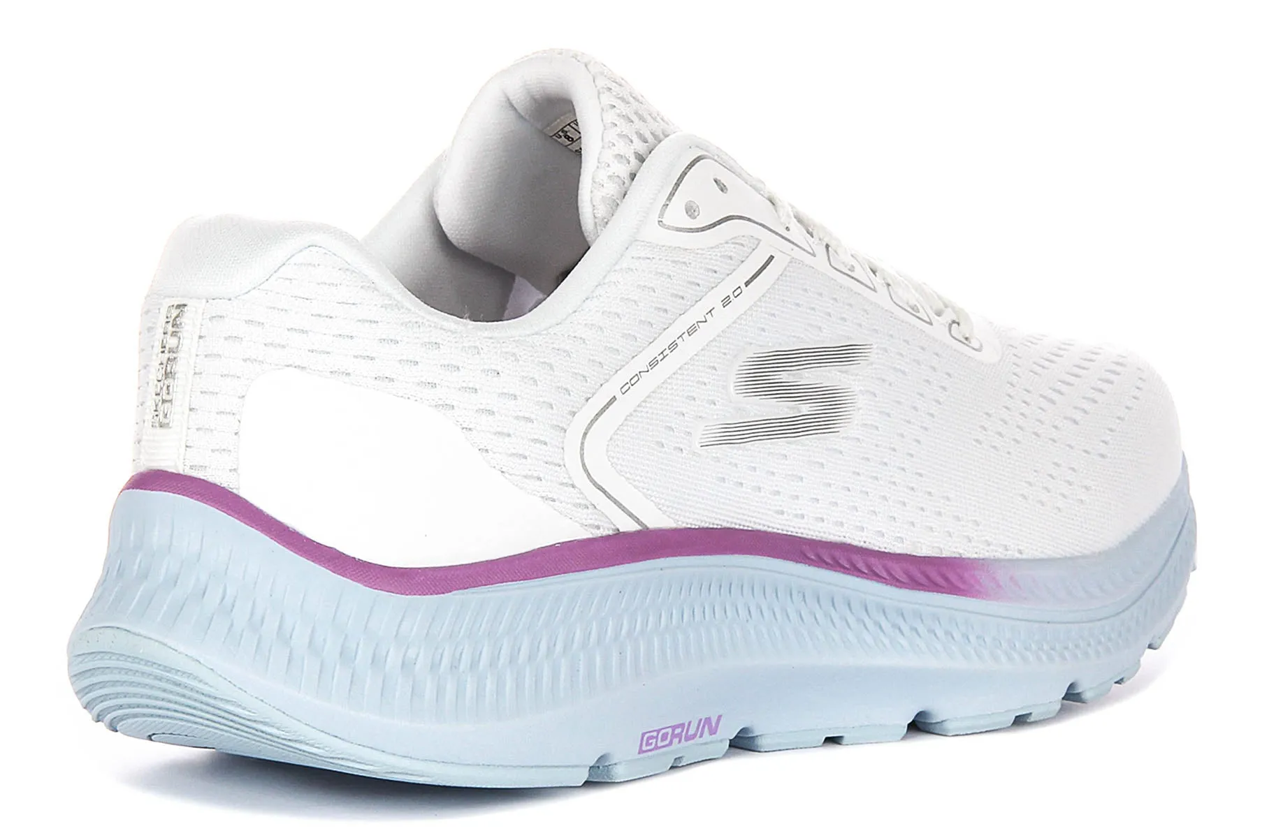Efficient Skechers Go Run Consistent In White Blue For Women