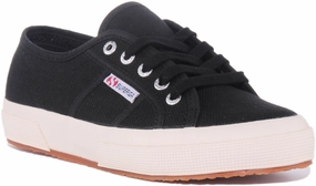 Superga 2750 Cotu In Black White Slip Resistant