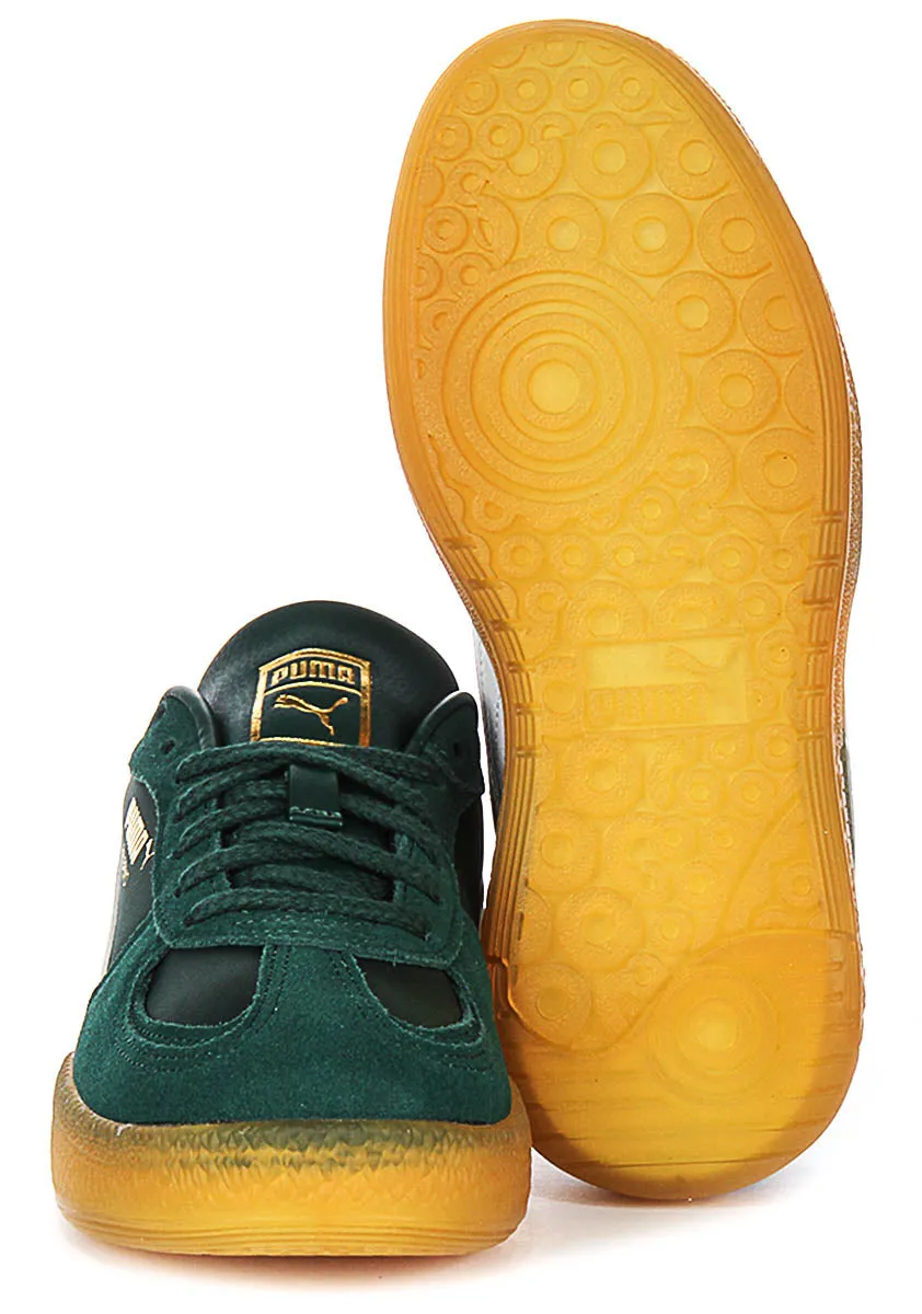 Effortless Ease Puma Palermo Moda Tongue In Green For Women