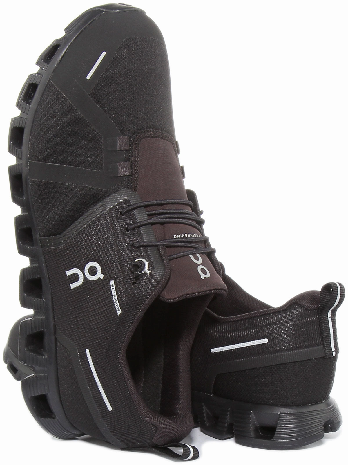 Effortless Fit On Running Cloud 5 Waterproof In All Black For Men