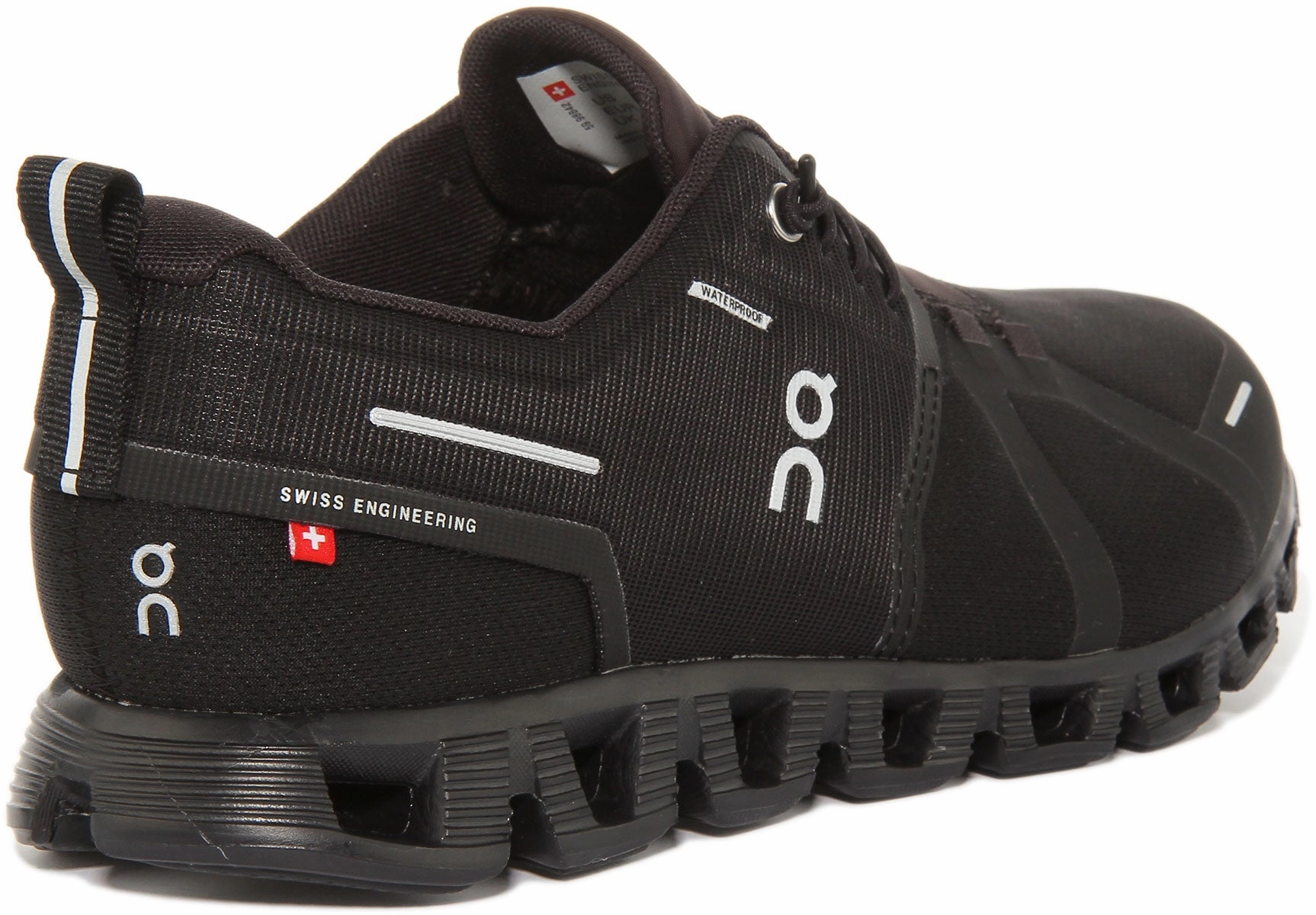 Effortless Fit On Running Cloud 5 Waterproof In All Black For Men