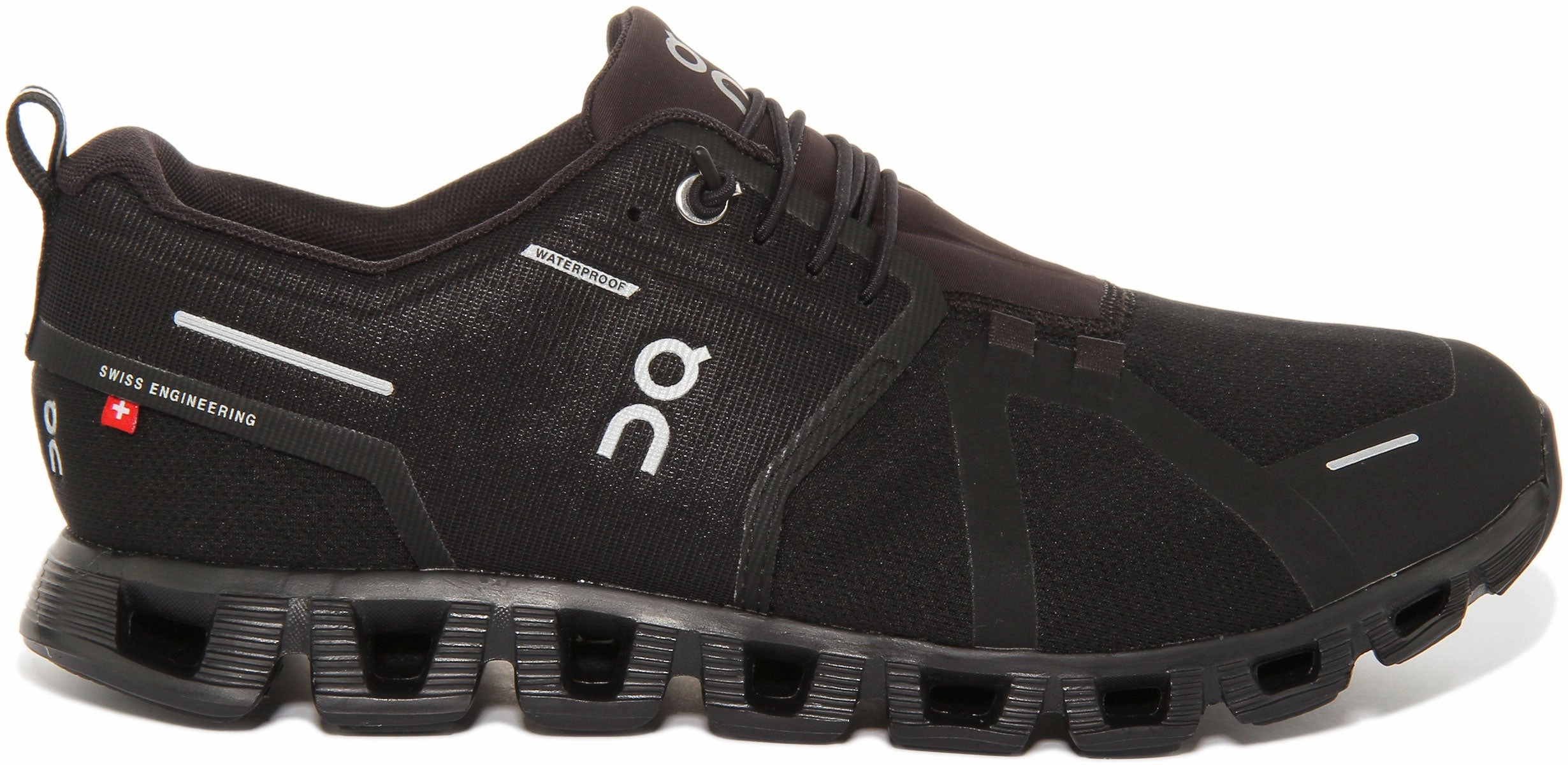 Effortless Fit On Running Cloud 5 Waterproof In All Black For Men