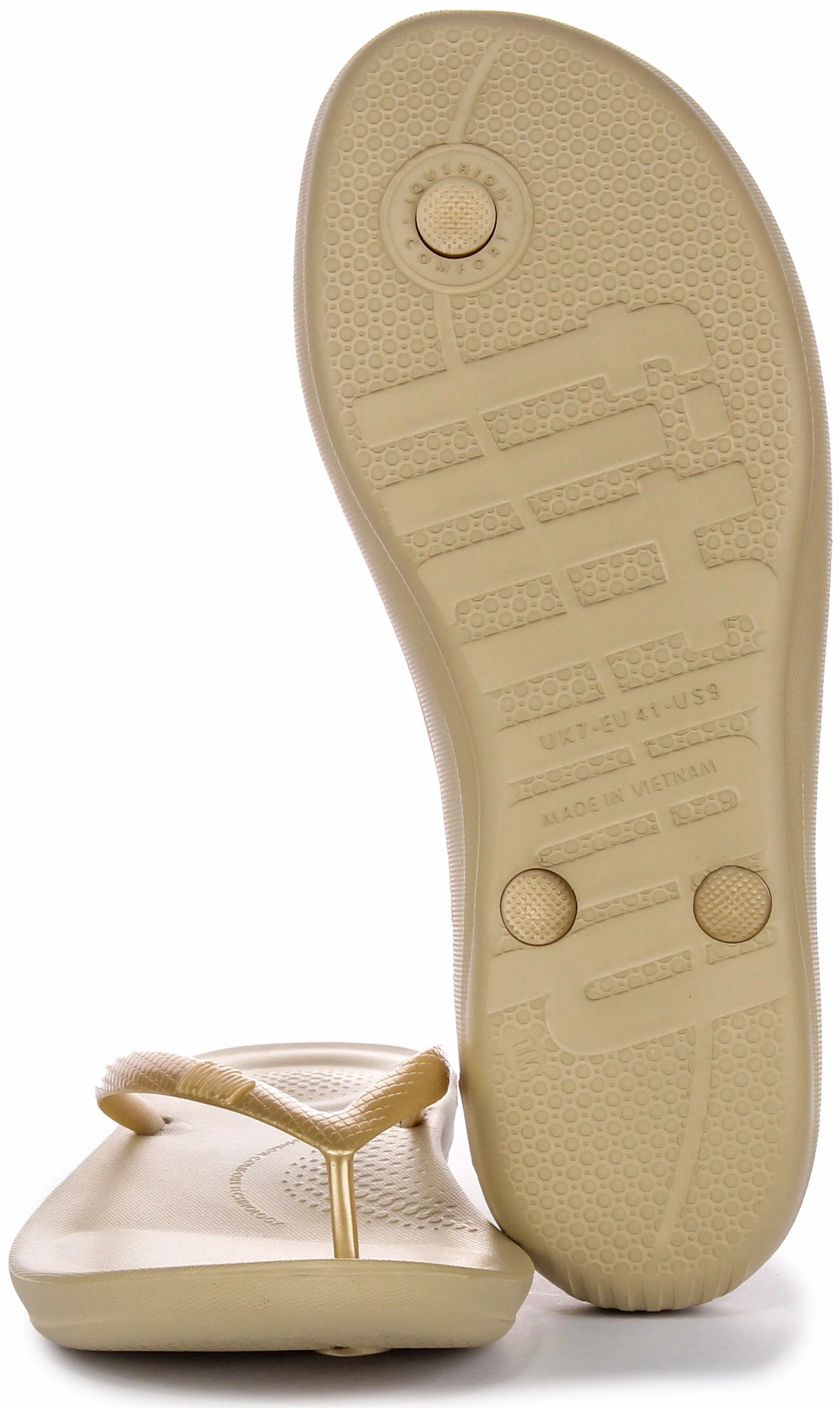 Effortless Walks Fitflop Iqushion Ergono In Gold For Women