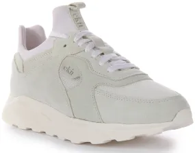 Ekn Larch Trainer In Light Grey Upper overlay adds light structure and containment Everyday Comfort