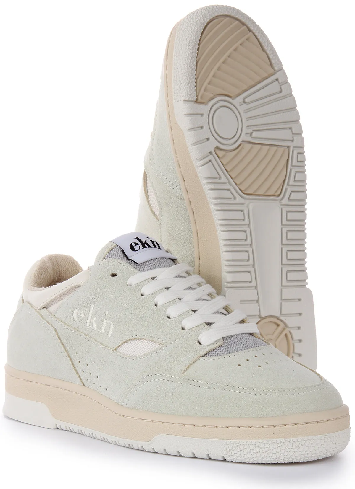 Ekn Yucca Trainer In Light Grey Heel Fit