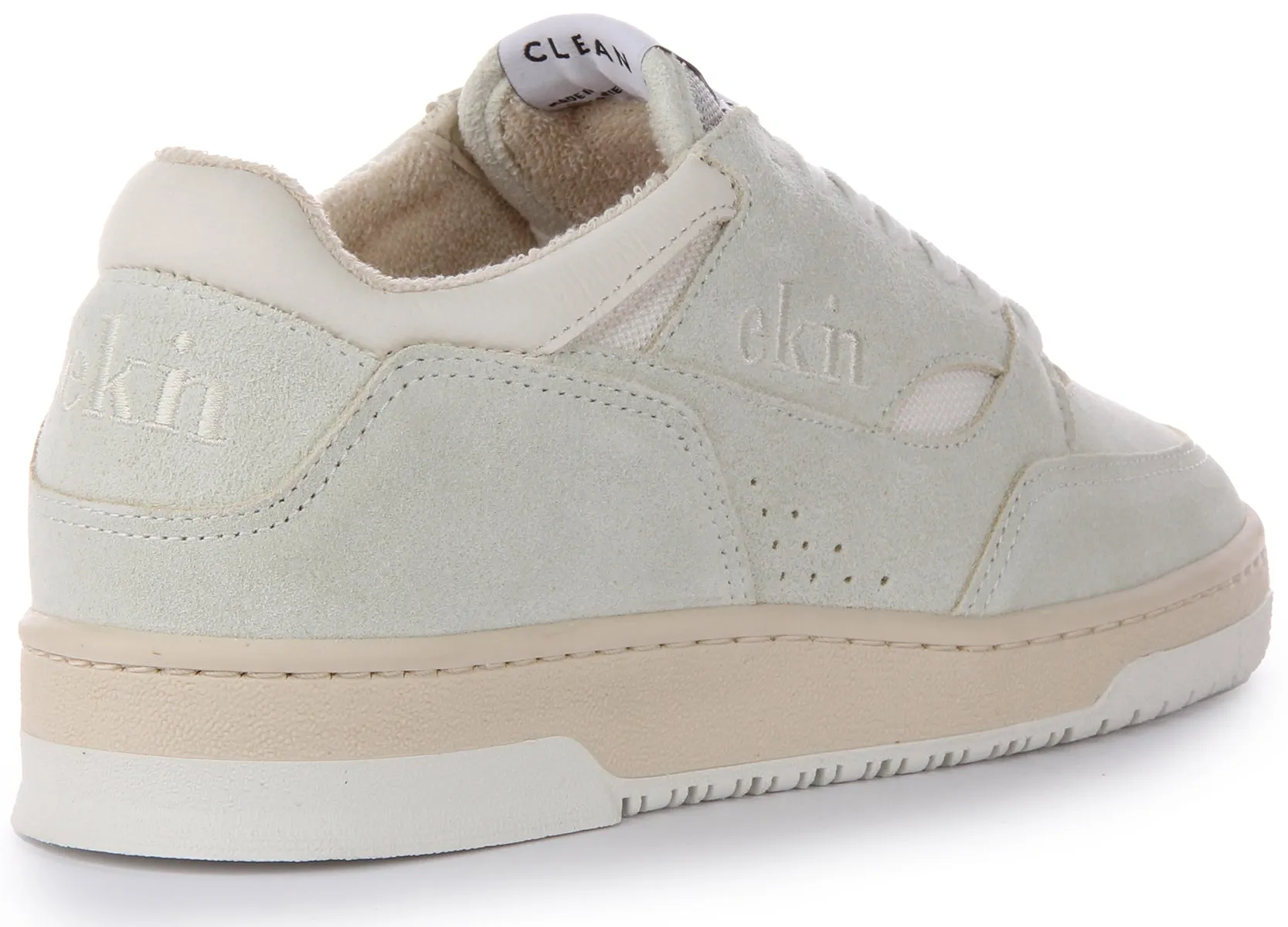 Ekn Yucca Trainer In Light Grey Heel Fit