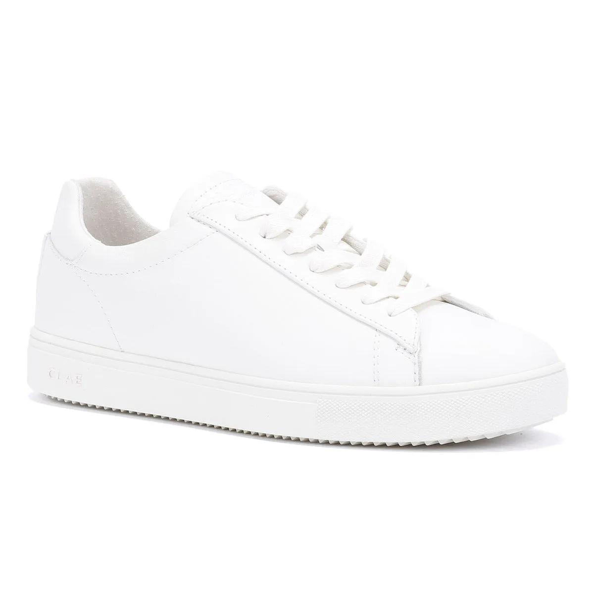 Elastic Motion Clae Bradley Essentials Leather Men's Triple White Trainers