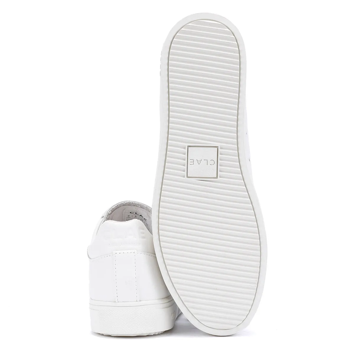 Elastic Motion Clae Bradley Essentials Leather Men's Triple White Trainers