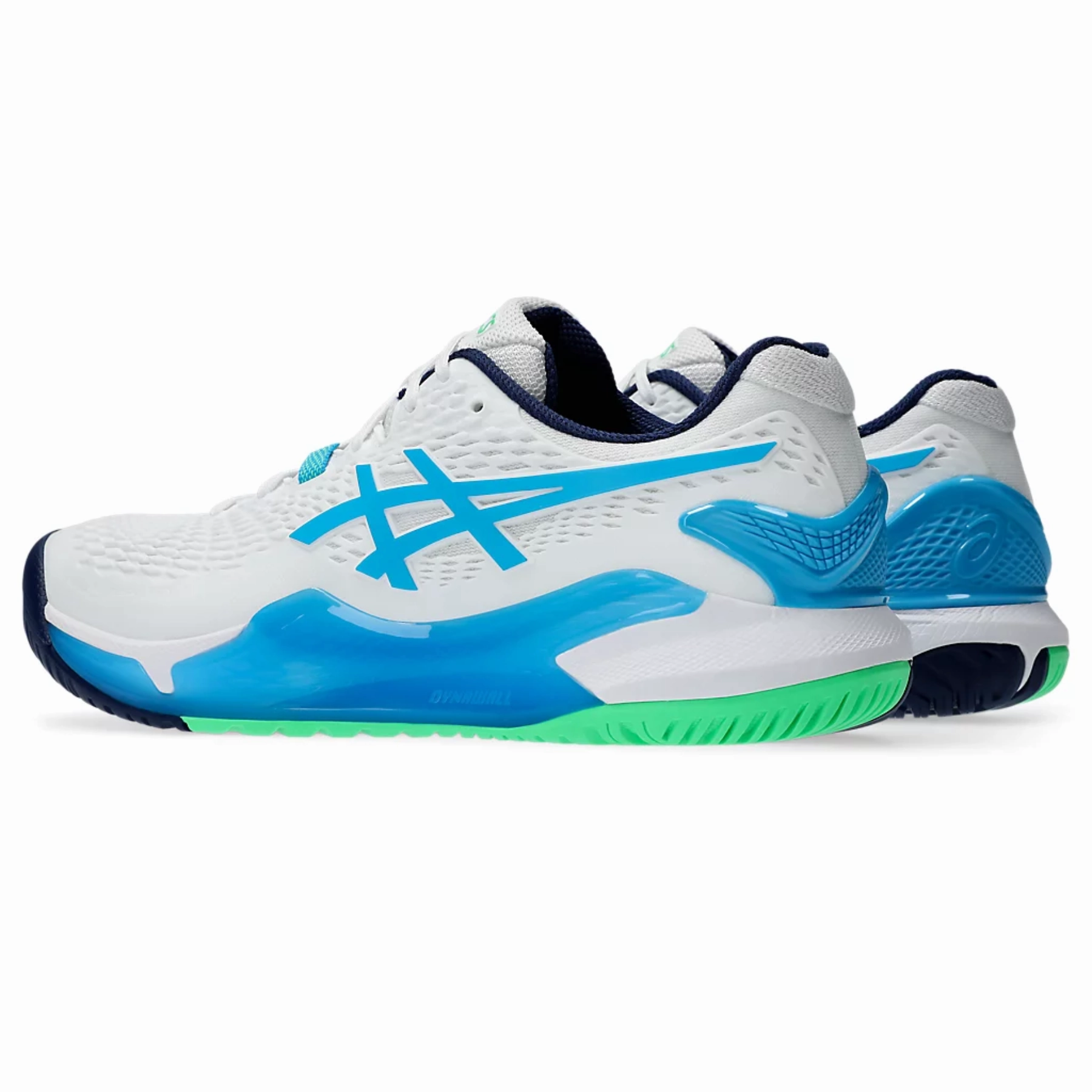 Elegant flair Asics Gel-Resolution 9 Men Tennis Shoes - White/Digital Aqua