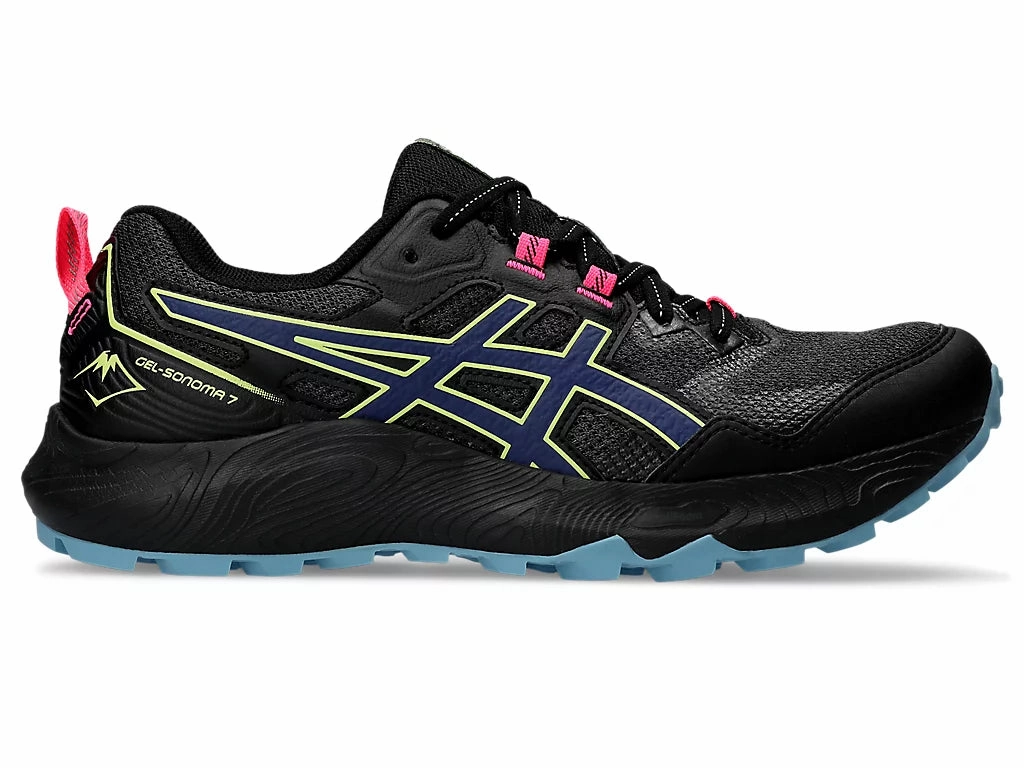 Elevated Asics Sonoma 7 (Black/Deep Ocean) Womens