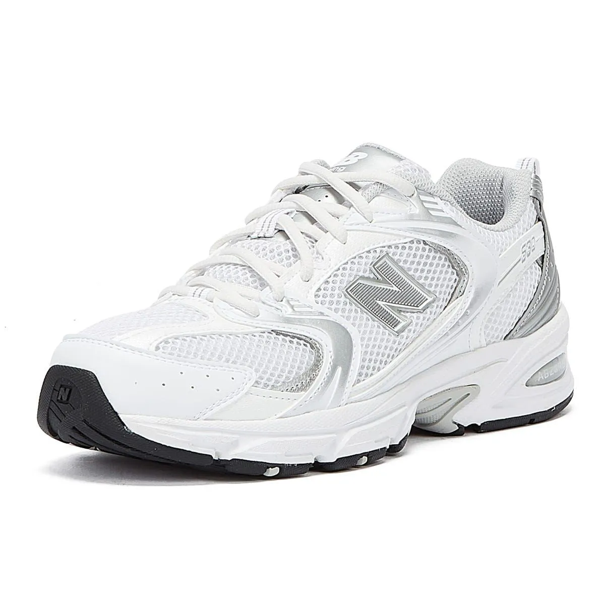 Elevating New Balance 530 Munsell White/Silver Trainers