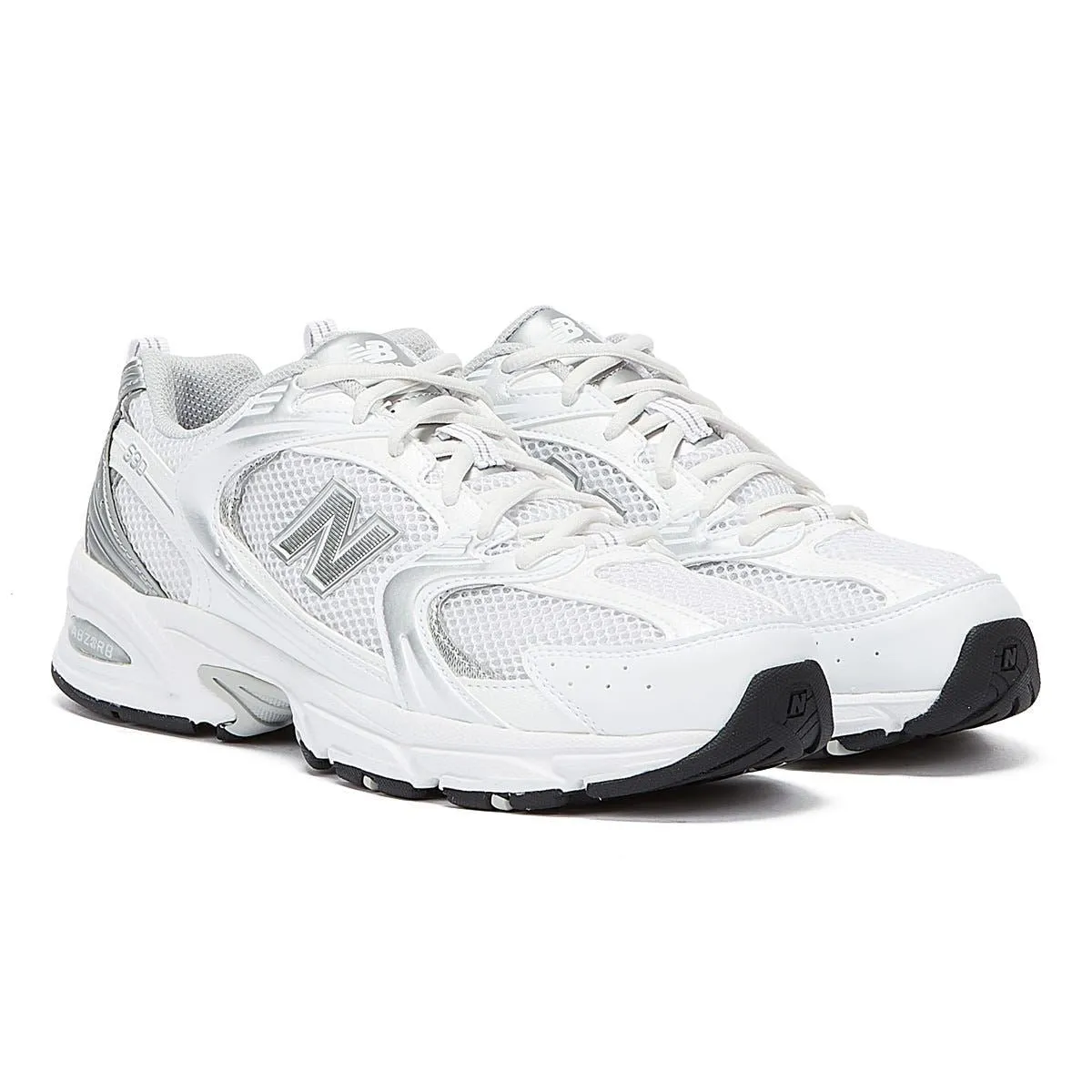 Simple Aesthetic New Balance 530 Munsell White/Silver Trainers