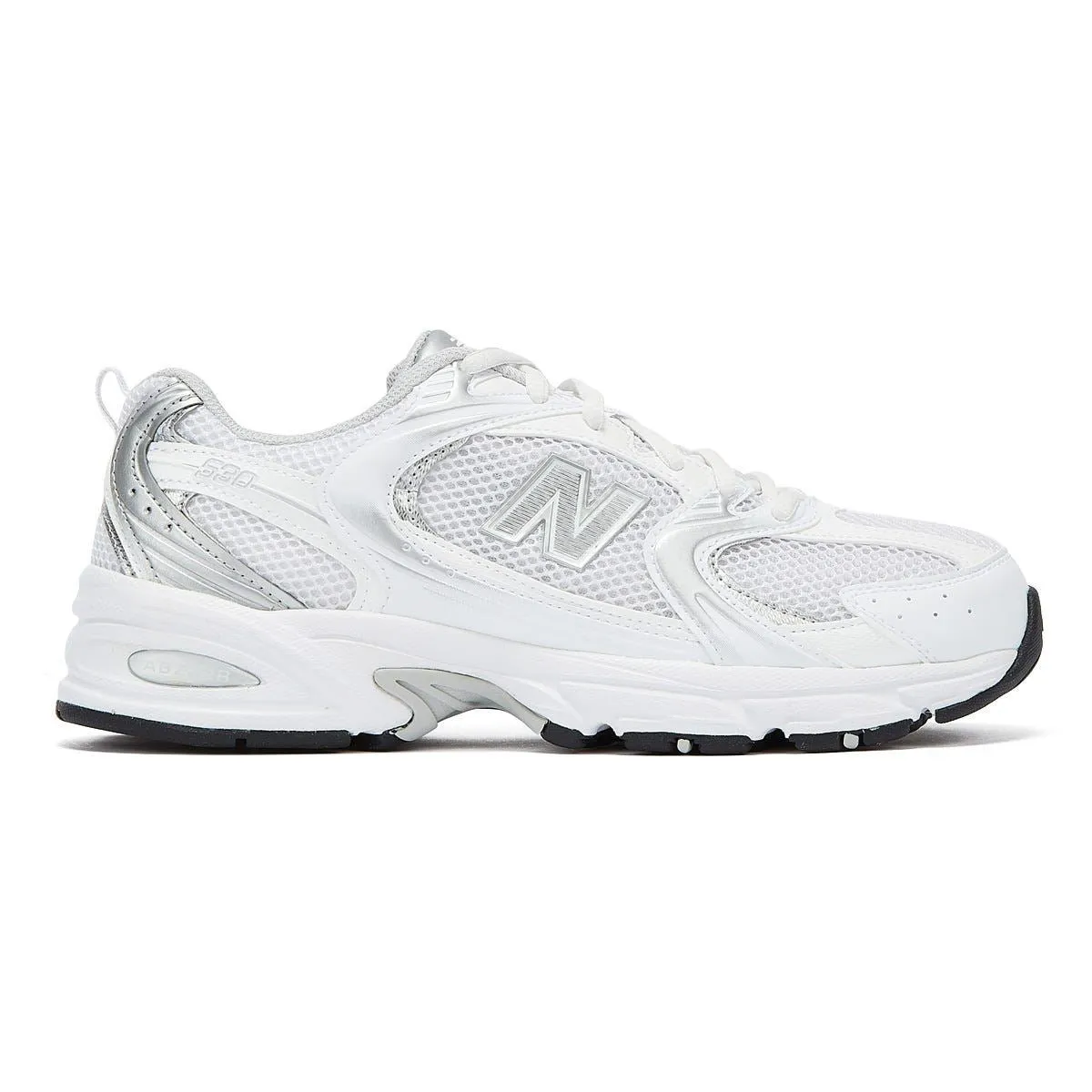 Elevating New Balance 530 Munsell White/Silver Trainers