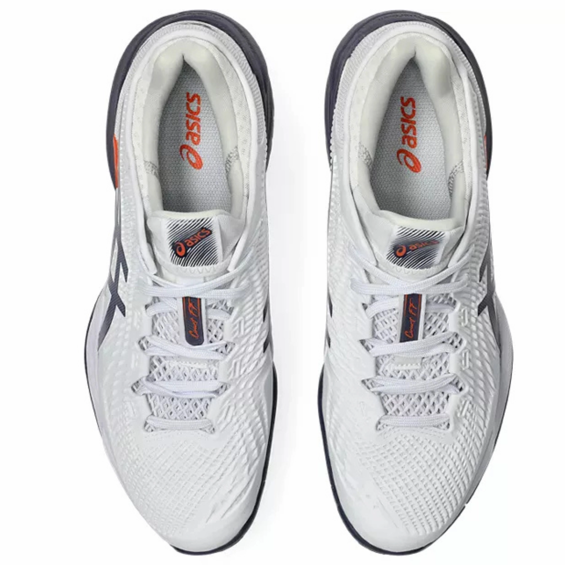 Elite Asics Court FF 3 Mens  Tennis Shoes - White/Greyish Purple