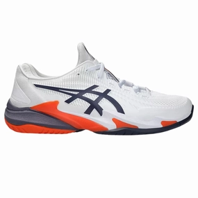 Asics Court FF 3 Mens  Tennis Shoes - White/Greyish Purple
