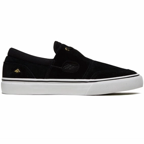 Emerica Servold Shoes - Black/White/Gold Ground Force Lightweight Design