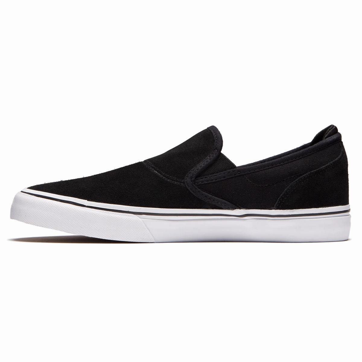Emerica Wino G6 Slip-On Shoes - Black/White/Gold Padded Support