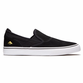 Emerica Wino G6 Slip-On Shoes - Black/White/Gold Slip On Movement Airy Shoes