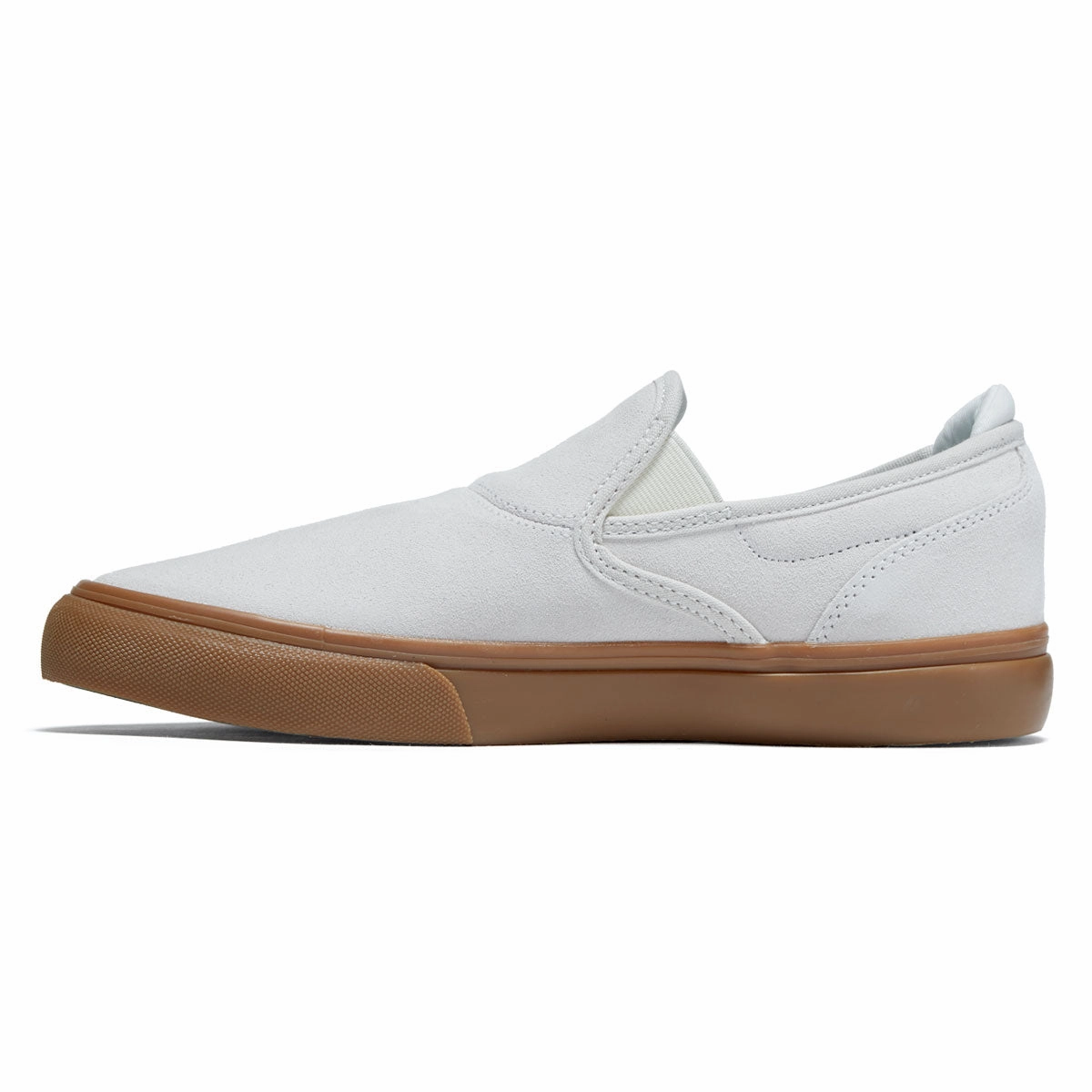 Emerica Wino G6 Slip On Shoes - White/Tan Durable Sole