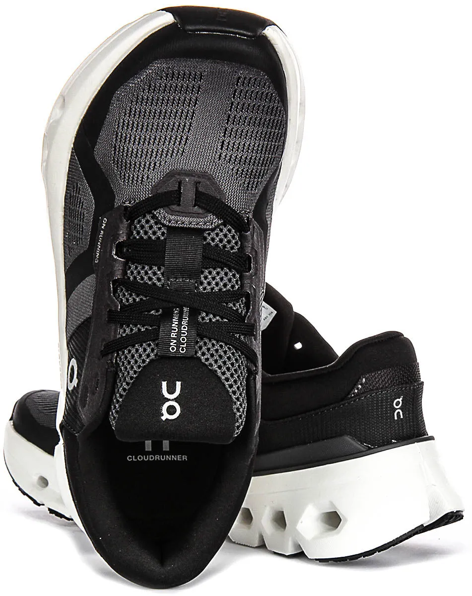 Endurance Fit On Running Cloundrunner 2 In Black Grey For Women