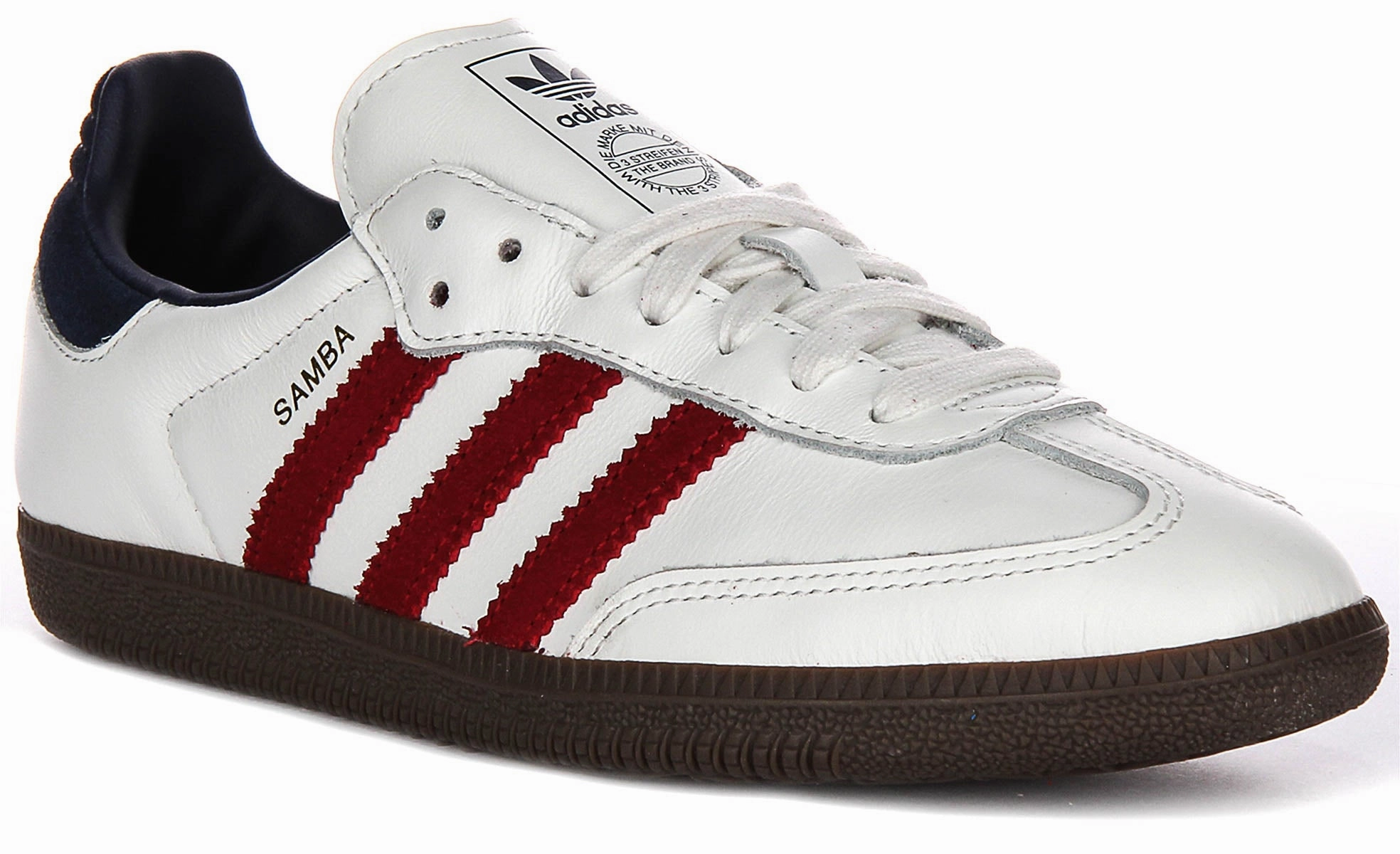 Adidas Samba OG In Red White custom - fit shoes Slip On Style
