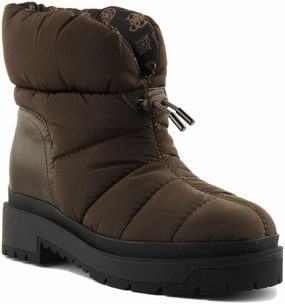 Nature Ready Secure Step Design Guess Leeda Padded In Olive For Women