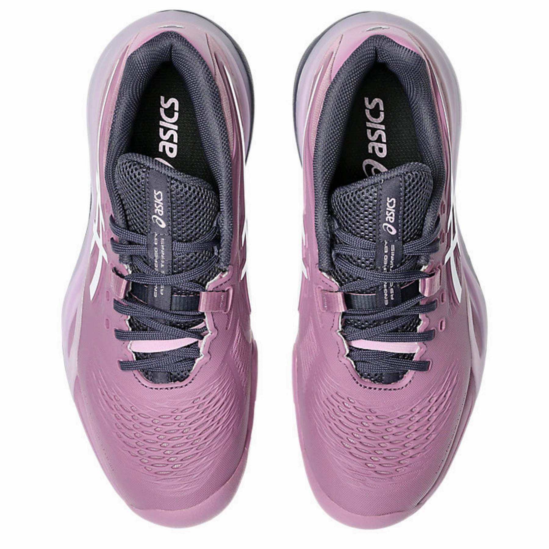 Energized feel Asics Gel Resolution X Women Tennis Shoes - Ube/White