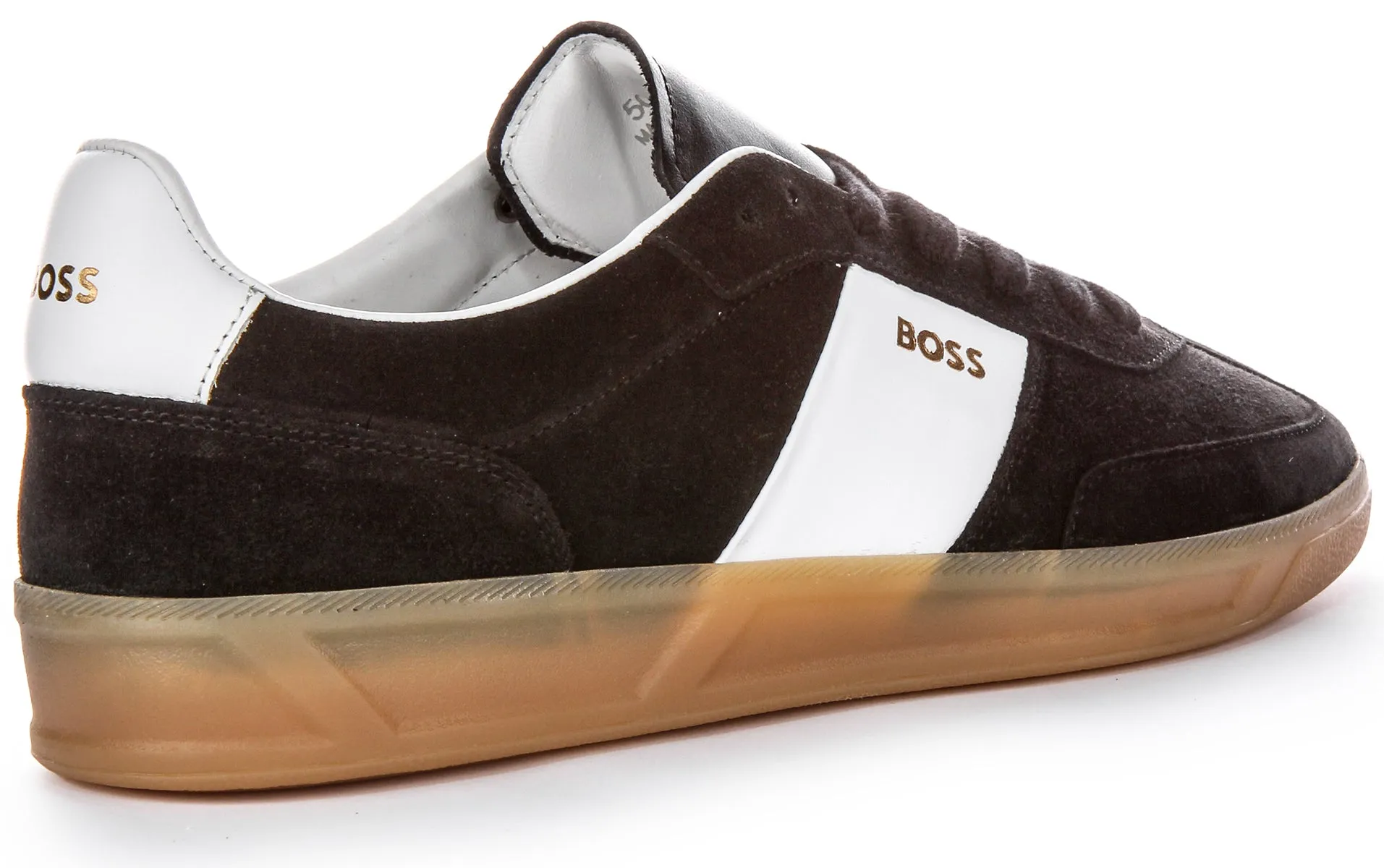 Energy Ease Boss Brandon Tennis Suede In Black White For Men